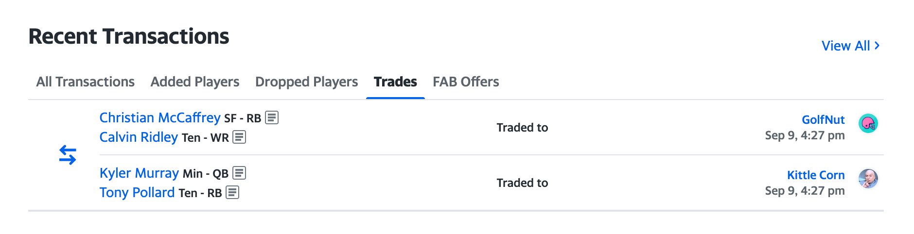 Yahoo trade confirmation