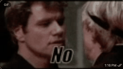Cobra Kai No mercy reaction GIF posted after GolfNut’s Sunday quote