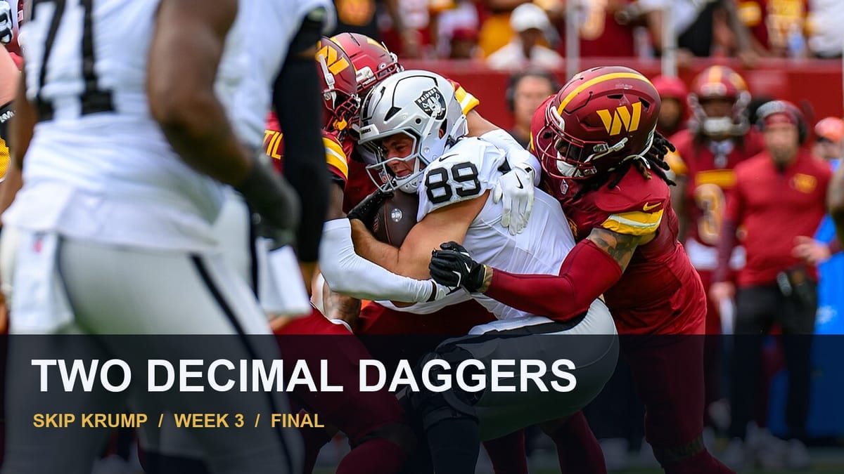 Krumpin: Two decimal daggers and one unbeaten casualty