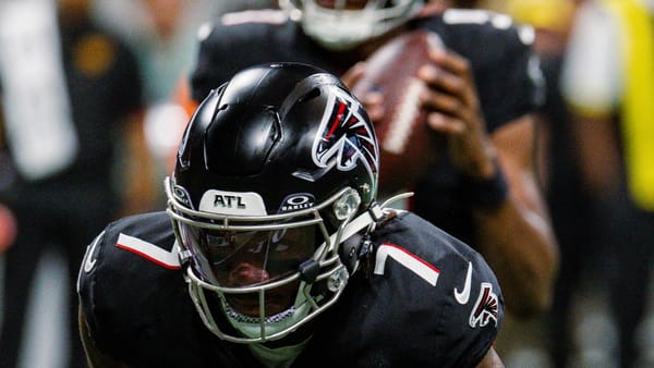 Bijan Robinson, Falcons number 7, in game action, 2025. All-Pro Reels. Not the Thursday night game.