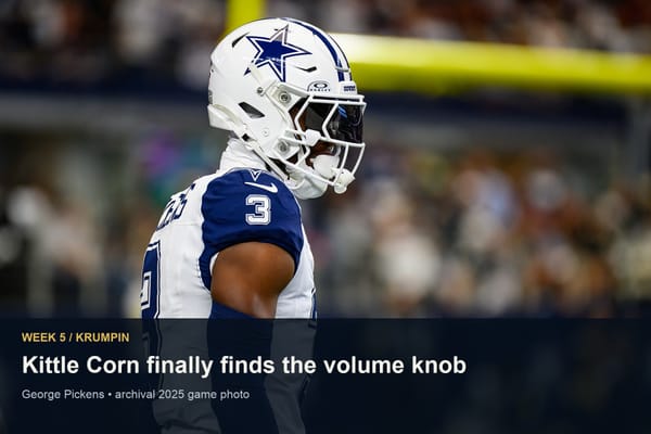 George Pickens in Cowboys uniform at a 2025 game